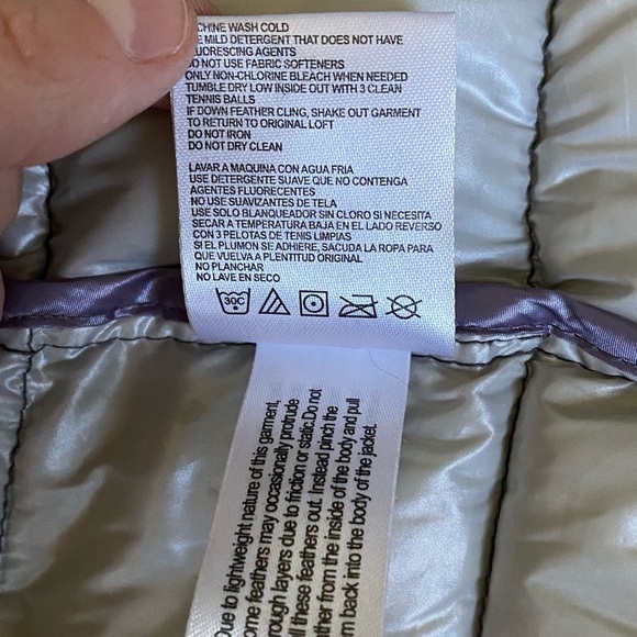 Andrew Marc Premium Down Packable Quilted Gray Hooded Full Zip Puffer Jacket S - Picture 9 of 16